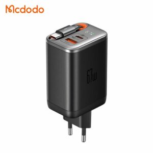 Зарядное устройство Type-C / USB-A Быстрая зарядка, цифровой дисплей, телескопический кабель Mcdodo 67w