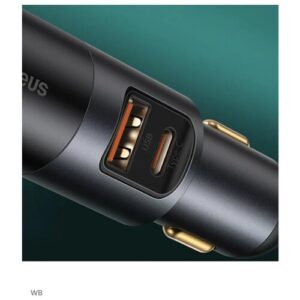 Автомобильное зарядное устройство Baseus Share Together Fast Charge Car Charger (CCBT-C0G), 120W, серый