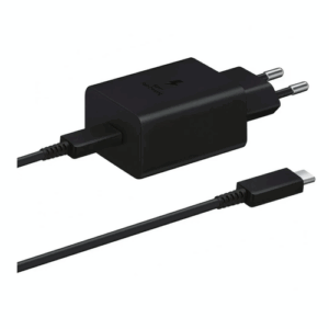 Сетевое зарядное устройство Samsung USB-C 45W + кабель Type-C to Type-C 1.8м (EP-T4511), цвет черный