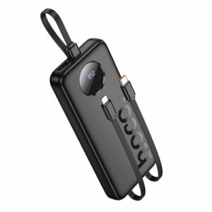 Внешний аккумулятор / повербанк / Power bank J132 10000mAh 22.5W + PD 20W + QC3.0 с 3 встроенными кабелями и дисплеем