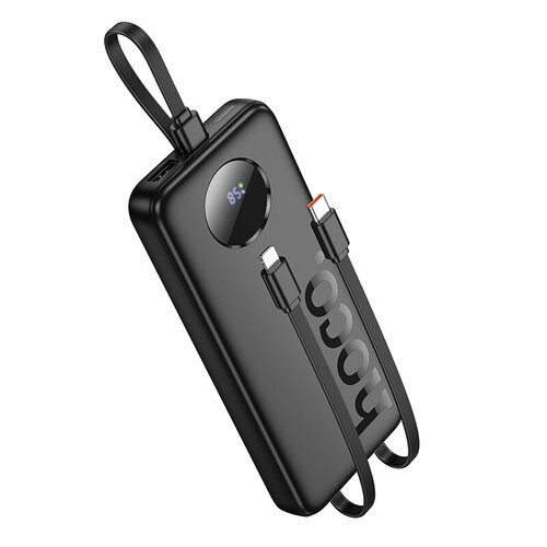 Внешний аккумулятор / повербанк / Power bank J132 10000mAh 22.5W + PD 20W + QC3.0 с 3 встроенными кабелями и дисплеем