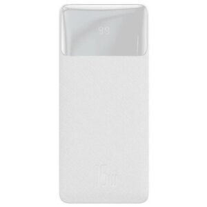Портативный аккумулятор Baseus Bipow Digital Display Power bank 20000mAh 15W, белый, упаковка: коробка