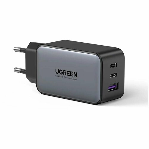 Сетевое зарядное устройство Ugreen CD244 (10335) 65W 2xType C + USB, черное