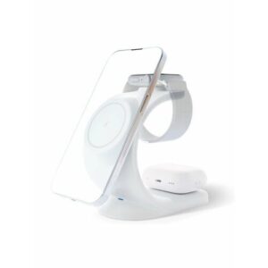 Беспроводное зарядное устройство VLP Powerstand 3in1 MagSafe для Apple (Цвет: White)