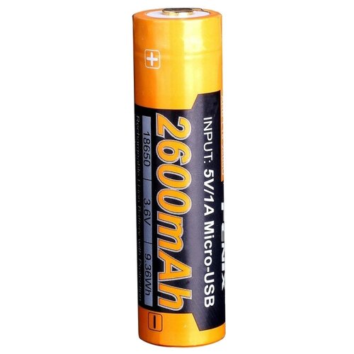 Аккумулятор Li-Ion 2600 мА·ч 3.6 В Fenix 18650 ARB-L18-2600U, в упаковке: 1 шт.