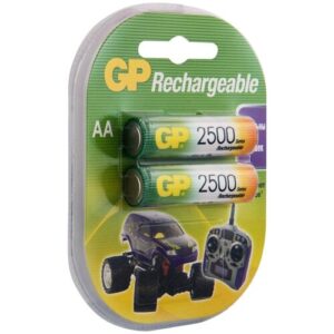Аккумуляторные батарейки GP (GP 250AAHC-UC2PET-G), Ni-Mh, тип AA, 2500 mAh, 1.2V, 4 шт. (Пальчиковые)