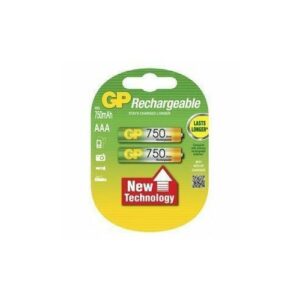 Аккумулятор GP Batteries, Ni-Mh, тип AAA, 750 mAh 1.2V блистер-2шт