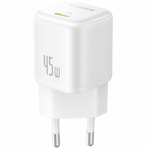 Сетевое зарядное устройство Baseus PicoGo 45W EU Moon White (P10176800213-00)