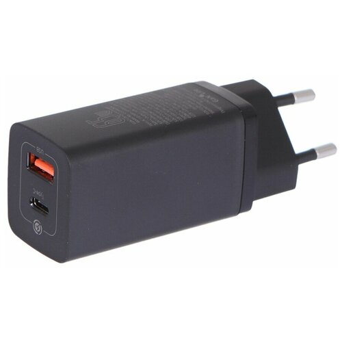 Зарядное устройство Baseus GaN2 Lite Quick ChargerC+U 65W EU Black CCGAN2L-B01