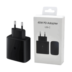 Зарядное устройство адаптер Samsung Оригинал 45W, USB Type-C, 45Вт, 1 разъём, чёрная