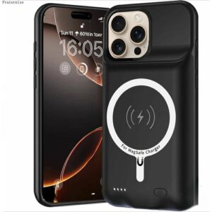 Магнитная беспроводная Чехол-аккумулятор для iPhone 16 Pro зарядки аккумулятора Power bank 10000mAh