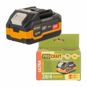 Аккумулятор Pro-Craft "Ultra 20/4", 20В, 4000mAh, LiIon, слайдер