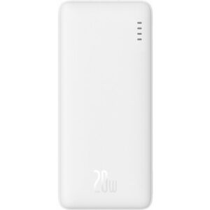 Портативное зарядное устройство Baseus Airpow Fast Charge Power Bank 10000mAh 20W White (PPQD090002)