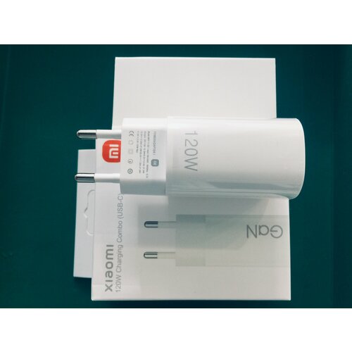 Зарядное устройство Xiaomi Gan Charging Combo, 120 Вт, с кабелем, USB-C, белый