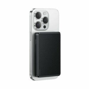 Ультратонкий внешний аккумулятор Benks MP16 ArmorGo, 10000MAH MAGSAFE - цвет черный кевлар (BLACK)