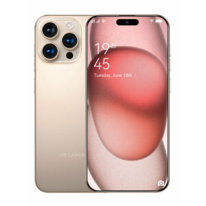 Смартфон i16 Pro Max, 12+512 ГБ, 32+68 МП, емкость аккумулятора 5500 мАч, экран 6,8 Золото, Android 14, черное