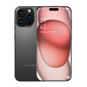 Смартфон i16 Pro Max, 12+512 ГБ, 32+68 МП, емкость аккумулятора 5500 мАч, экран 6,8 дюйма, Android 14, черное