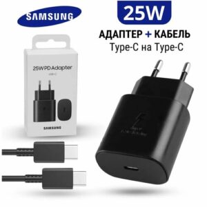 Сетевое зарядное устройство Samsung EP-TA800 25 Вт с кабелем Type-C черный