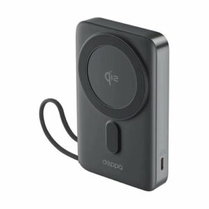 Внешний аккумулятор NRG MageSafe QI2 10000 мА-ч, 15Вт QI, серый, Deppa