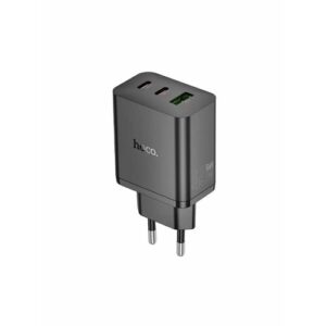 Зарядное устройство HOCO "N50", быстрая зарядка, 3 разъема, черный, 45W