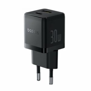 Сетевое зарядное устройство Baseus Palm C+U 30W EU Cluster Black (P1011160A113-00)