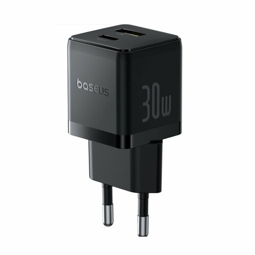 Сетевое зарядное устройство Baseus Palm C+U 30W EU Cluster Black (P1011160A113-00)