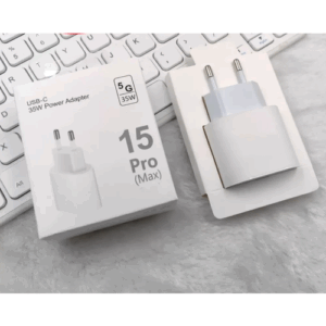 Быстрая зарядка 35 W для iPhone 15 и 16, iPad, AirPods/ Зарядное устройство Type-C/Белый