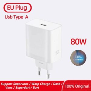 Оригинальное зарядное устройство Oneplus, 100 Вт, адаптер Supervooc Type-A, USB-кабель Super Vooc для быстрой зарядки, 80 Вт, One Plus 12 11 Nord CE 3 10 Pro, add 1m 100w cable, 80w EU charger