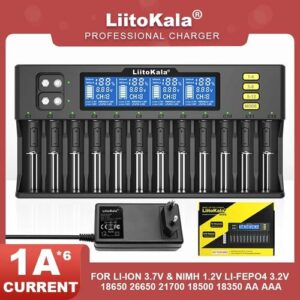 Зарядное устройство LiitoKala Lii-S12 для аккумуляторов 21700, 2PCS Lii-S12 Adapter