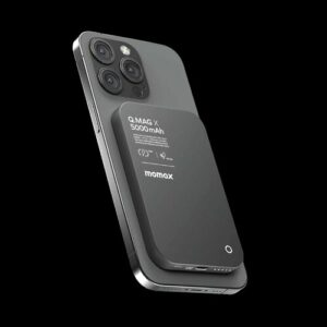 Внешний аккумулятор с беспроводной зарядкой Momax Q.Mag X Magnetic Wireless Battery Pack 5000mAh - Black