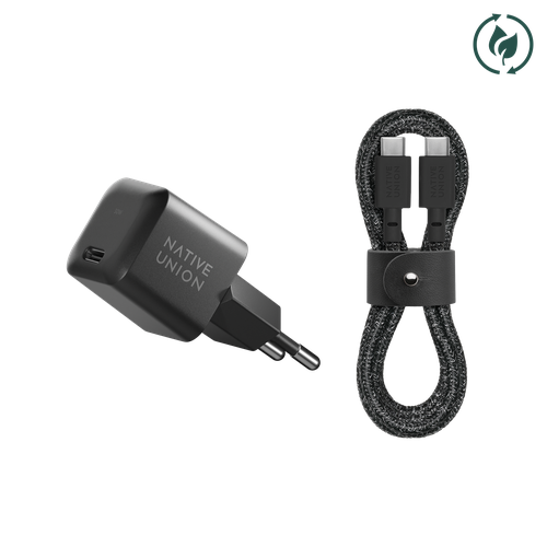 Сетевое зарядное устройство Native Union Fast 1xUSB-C 30Вт + кабель USB-С
