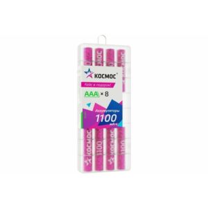 Аккумулятор космос R03 1100mAh Ni-Mh 8 шт в боксе KOCR03NIMH1100mAh8B