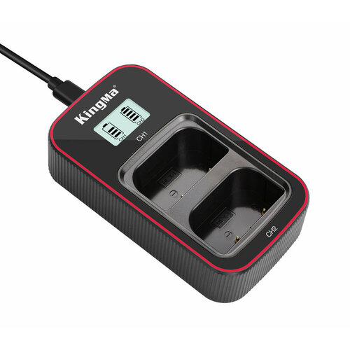Зарядное устройство Kingma BM058-BLX1, для 2х Olympus BLX-1, дисплей