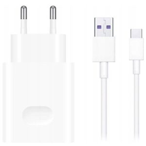 Сетевое зарядное устройство HUAWEI CP404 + кабель USB Type-C, белый