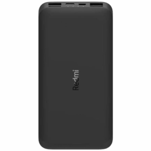 Портативный аккумулятор Xiaomi Redmi Power Bank с кабелем, 10000 mAh, черный, упаковка: коробка