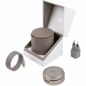 Беспроводное зарядное устройство Magssory Disc Signature Edition WCH033T 3 в 1 для Apple, кабель и сетевое в комплекте, с MagSafe, титан