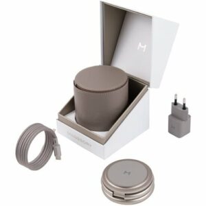 Беспроводное зарядное устройство Magssory Disc Signature Edition WCH053T 3 в 1 для Samsung, кабель и сетевое в комплекте, с магнитами, титан