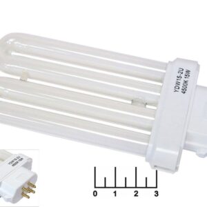 Лампа люминесцентная 15W GX10Q 4500K белый 4 контакта YDW15-2U