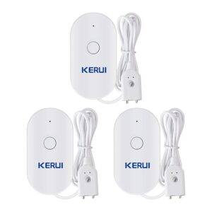 Умный Wi-Fi датчик утечки воды KERUI, домашний кухонный детектор утечки воды, управление через приложение, телефонное Оповещение об утечках, охранная сигнализация