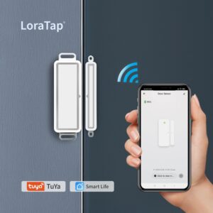Датчик дверей и окон Tuya Smart Life с Wi-Fi, датчики открытия/закрытия дверей, приложение с Wi-Fi, оповещением, сигнализацией безопасности