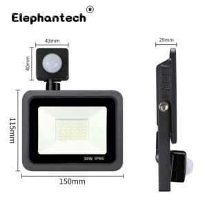 Elephantech Светодиодный прожектор с датчиком движения