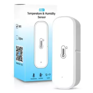 Датчик температуры и влажности Tuya ZigBee/Wi-Fi, комнатный датчик влажности с питанием от аккумулятора, приложение для мониторинга, поддержка Alexa Google Home