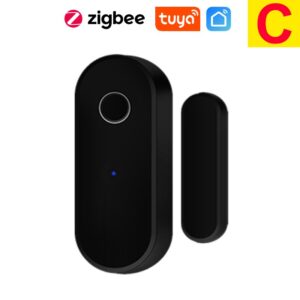 Умный Датчик Двери И Окна Tuya Zigbee — Черная Система Домашней Безопасности, Совместимая С Приложением Smart Life