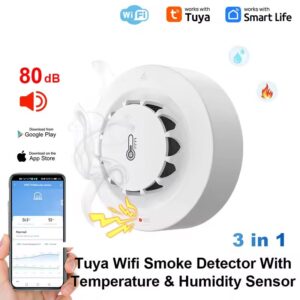 Сенсор дыма Centechia 3в1  для Alexa Google Home