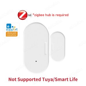 Датчик для окон и дверей eWeLink APP ZigBee, охранная сигнализация для умного дома, защита для Alexa Google Alice Zigbee2Mqtt