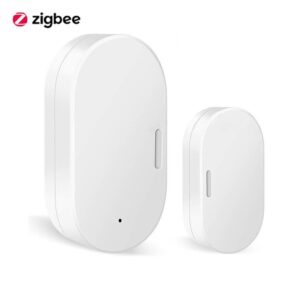 Датчики дверей и окон Tuya Zigbee, охранная сигнализация для умного дома, датчики безопасности дверей, детекторы открытия и закрытия с домашним помощником Alexa