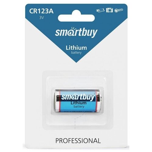 Батарейка SmartBuy CR123A, в упаковке: 1 шт.