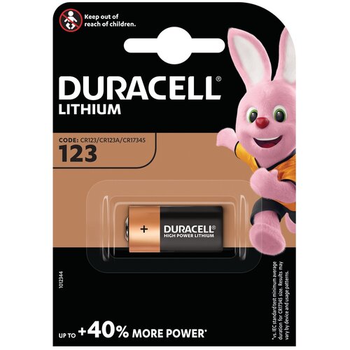 Батарейка Duracell 123, в упаковке: 1 шт.