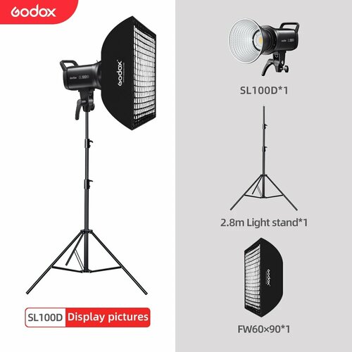 Godox SL100D студийный светодиодный светильник, Kit 5