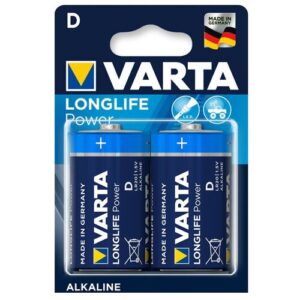 Батарейка VARTA LONGLIFE Power D/LR20, в упаковке: 2 шт.